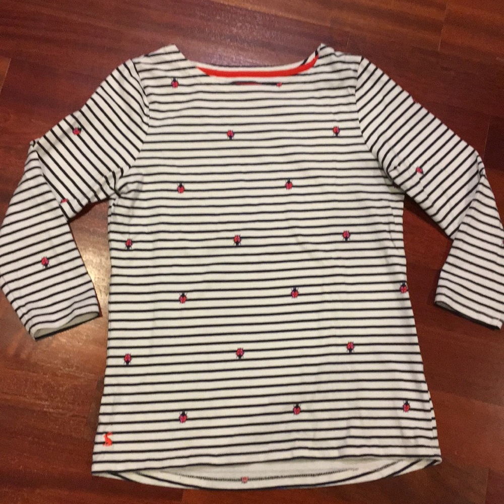Joules Harbor Breton Stripe Ladybug Top